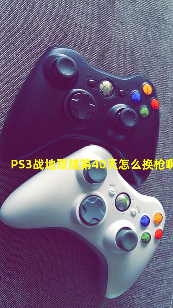 PS3战地双雄第40天怎么换枪啊