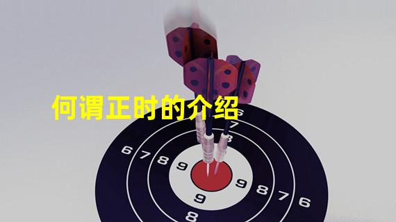 何谓正时的介绍