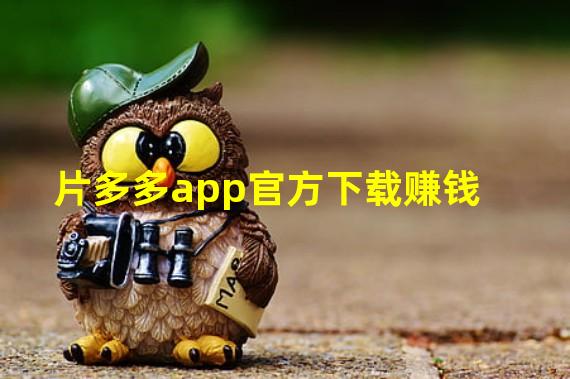 片多多app官方下载赚钱