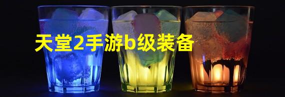 天堂2手游b级装备