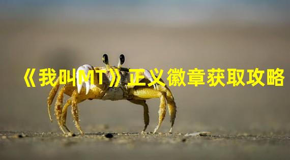 《我叫MT》正义徽章获取攻略