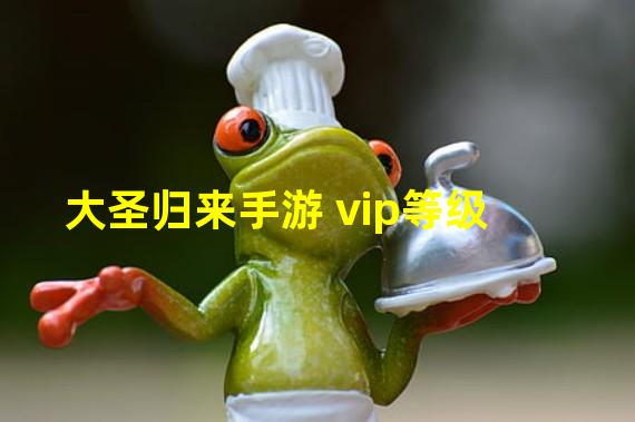 大圣归来手游 vip等级