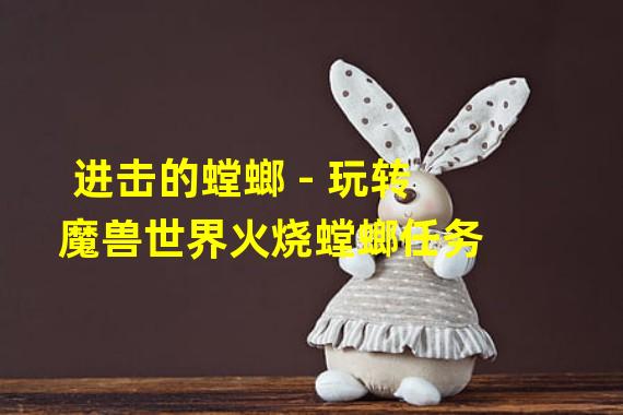 进击的螳螂 - 玩转魔兽世界火烧螳螂任务