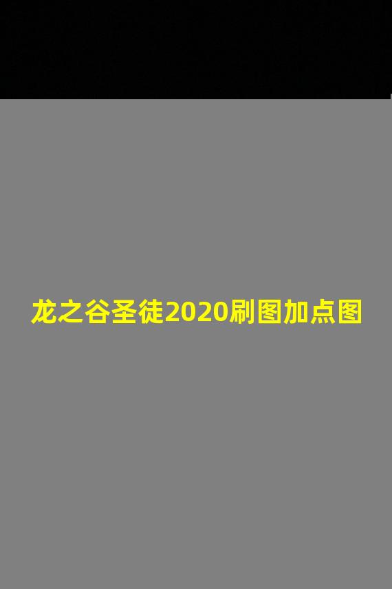 龙之谷圣徒2020刷图加点图