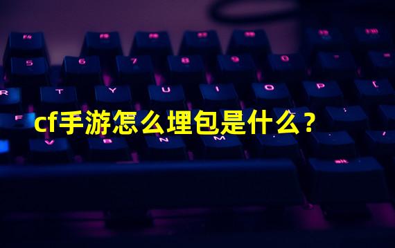 cf手游怎么埋包是什么？