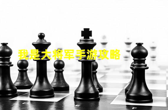 我是大将军手游攻略