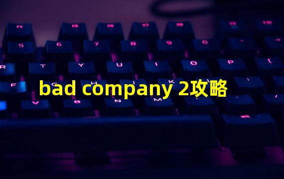 bad company 2攻略