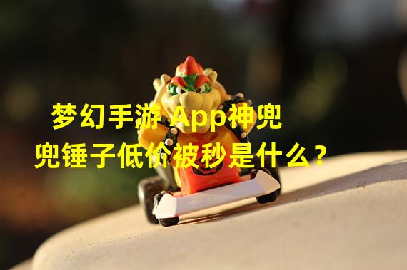 梦幻手游 App神兜兜锤子低价被秒是什么？