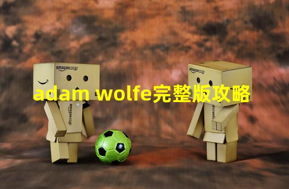 adam wolfe完整版攻略