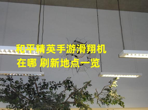 和平精英手游滑翔机在哪 刷新地点一览