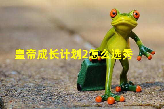 皇帝成长计划2怎么选秀