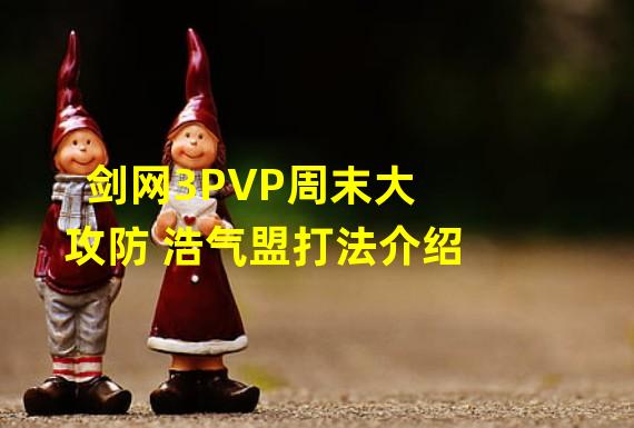 剑网3PVP周末大攻防 浩气盟打法介绍