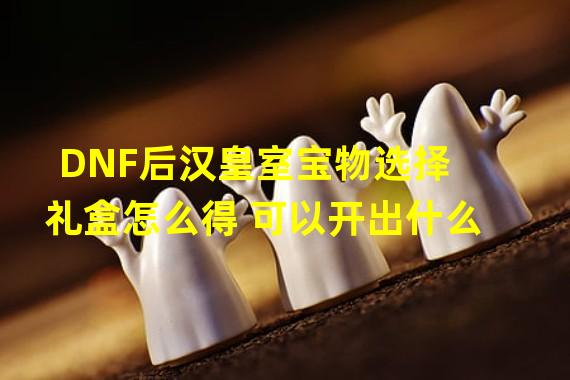 DNF后汉皇室宝物选择礼盒怎么得 可以开出什么