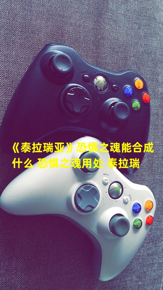 《泰拉瑞亚》恐惧之魂能合成什么 恐惧之魂用处 泰拉瑞