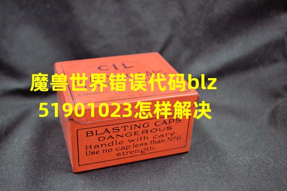 魔兽世界错误代码blz51901023怎样解决