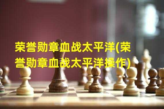 荣誉勋章血战太平洋(荣誉勋章血战太平洋操作)