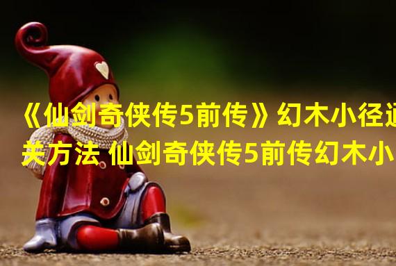 《仙剑奇侠传5前传》幻木小径通关方法 仙剑奇侠传5前传幻木小径怎么过