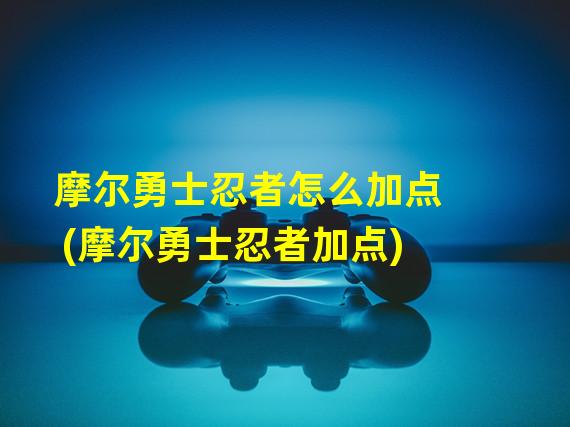 摩尔勇士忍者怎么加点(摩尔勇士忍者加点)