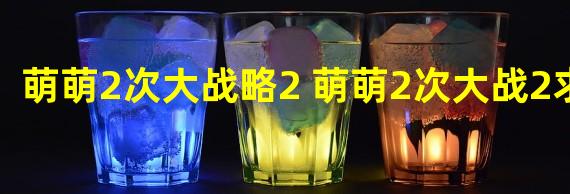 萌萌2次大战略2 萌萌2次大战2求解