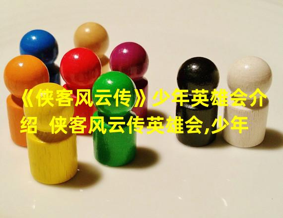 《侠客风云传》少年英雄会介绍  侠客风云传英雄会,少年