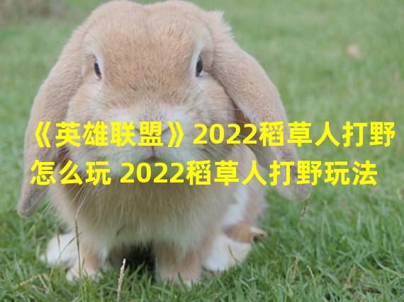 《英雄联盟》2022稻草人打野怎么玩 2022稻草人打野玩法攻