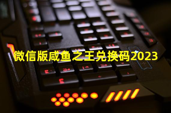 微信版咸鱼之王兑换码2023