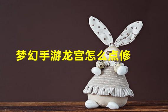 梦幻手游龙宫怎么点修