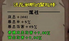 异化之地沃瓦多斯的聚能棒怎么样 道具技能属性介绍